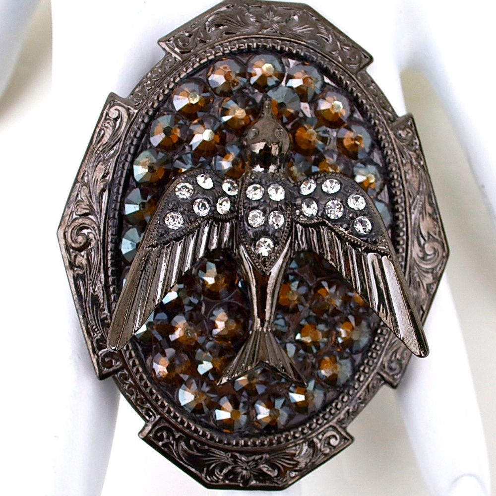 GASOLINE GLAMOUR BRONZE NUGGET SPARROW RING